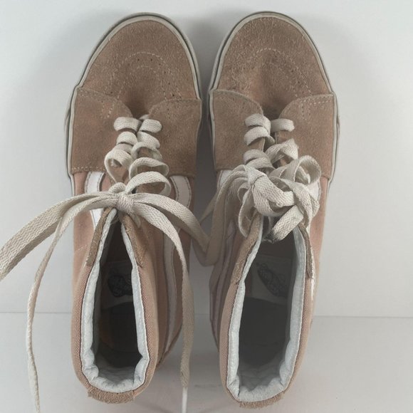 Vans Mauve Pink Suede Old Skool High Top Sneakers - Picture 2 of 10
